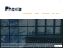 Tablet Screenshot of phoxis.org